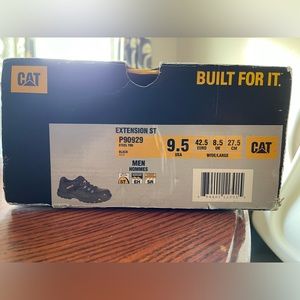 Brand new CAT Men’s work shoes steel toe 9.5